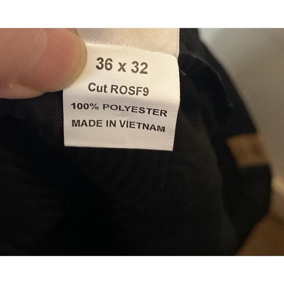 Dockers NWT Easy Care Flat Front Black Dress Trousers Pants Mens 36 x 32 - Picture 7 of 9